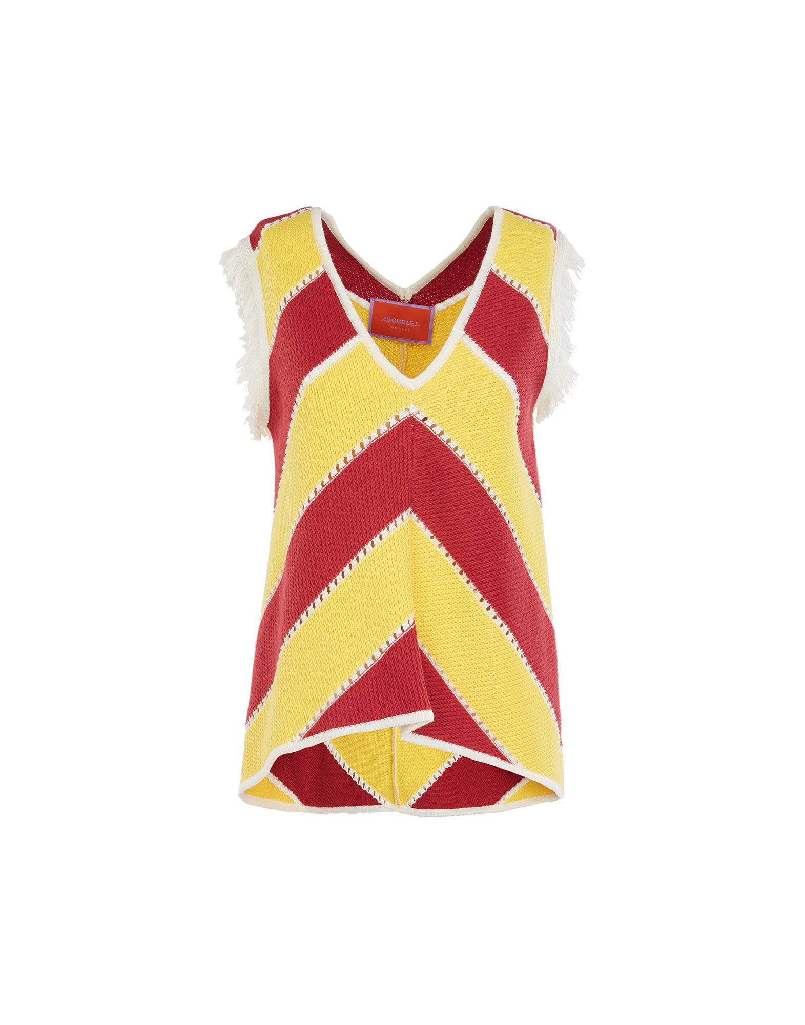 La DoubleJ La Scala Knit Top Giallo TOP0058KNI048VAR0083