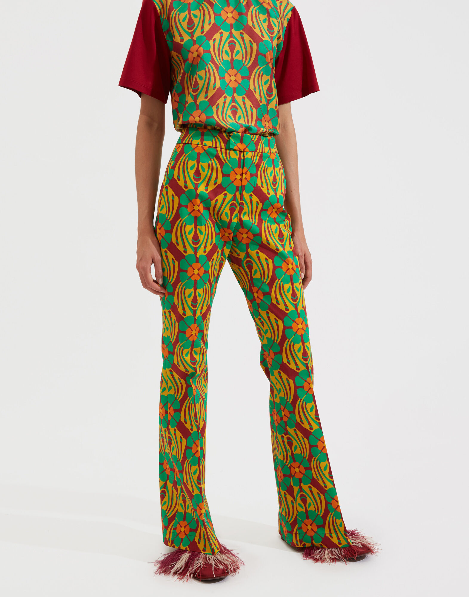 La DoubleJ Saturday Night Pants Clover TRO0030COT006CLO0003