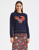 LaDoubleJ Intarsia Crew Neck LaDoubleJ Intarsia Crew Neck Blu PUL0004KNI001BLU0001