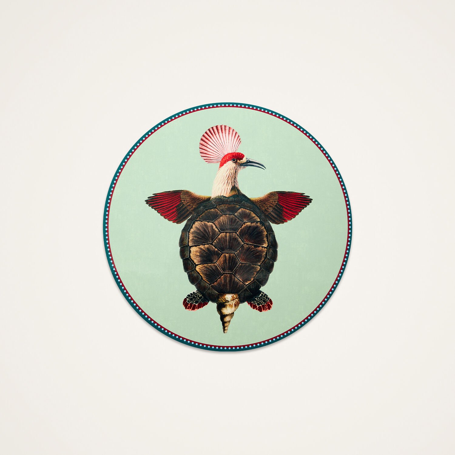 La Doublej Disk Placemat In Multi
