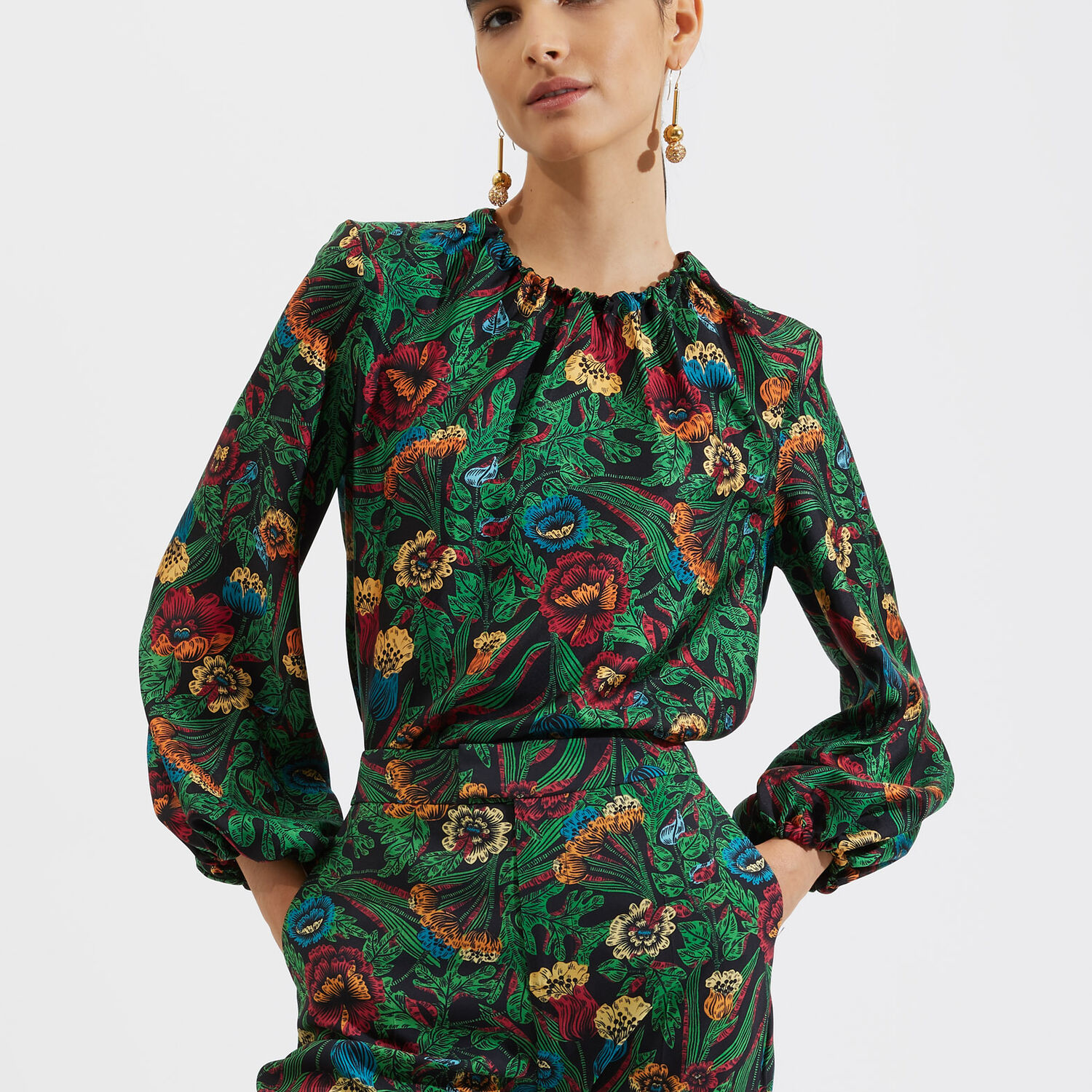 La Doublej Charming Top In Night Garden