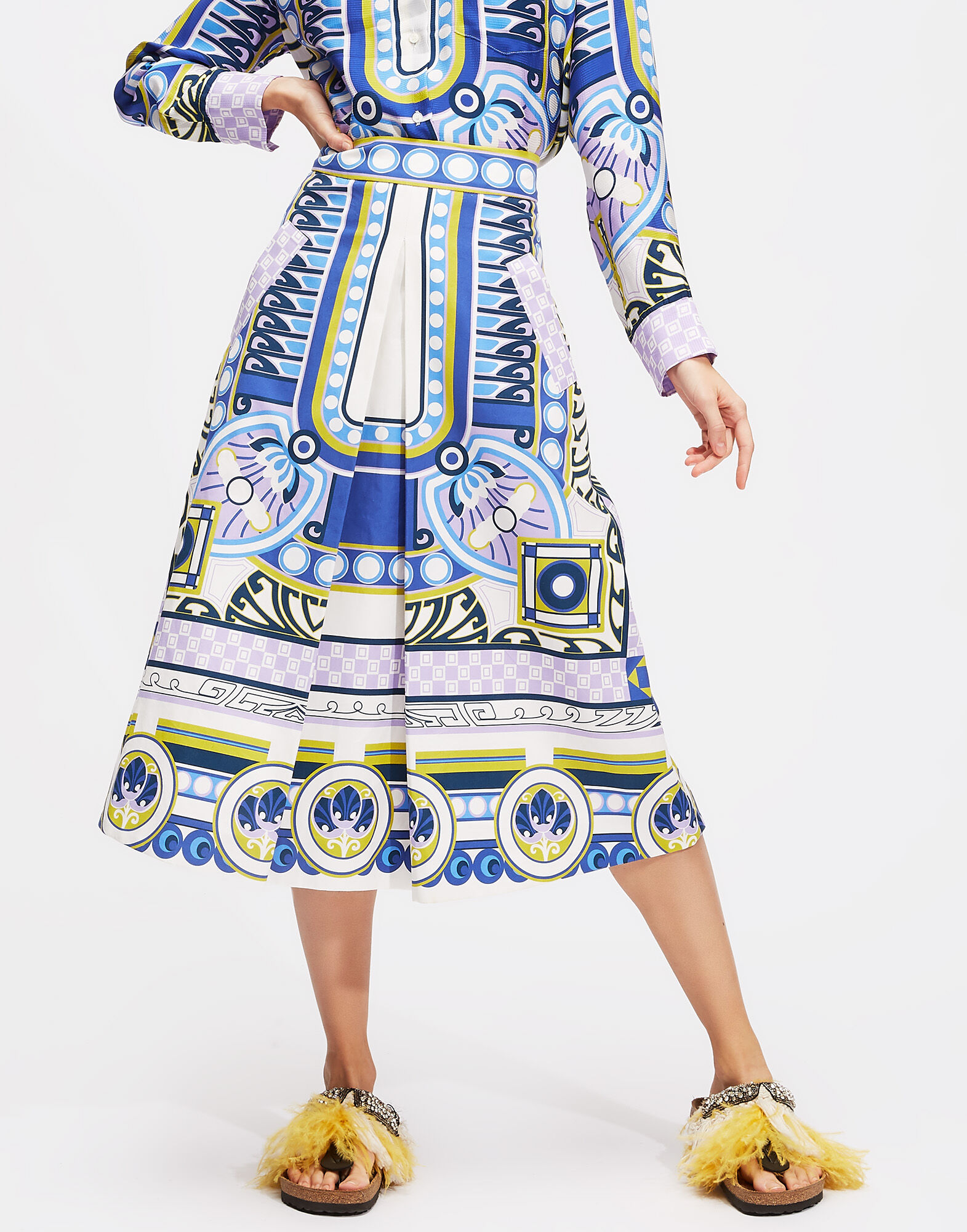 LaDoubleJ Santa Monica Skirt Ittica Blu SKI0033COT016ITT0002