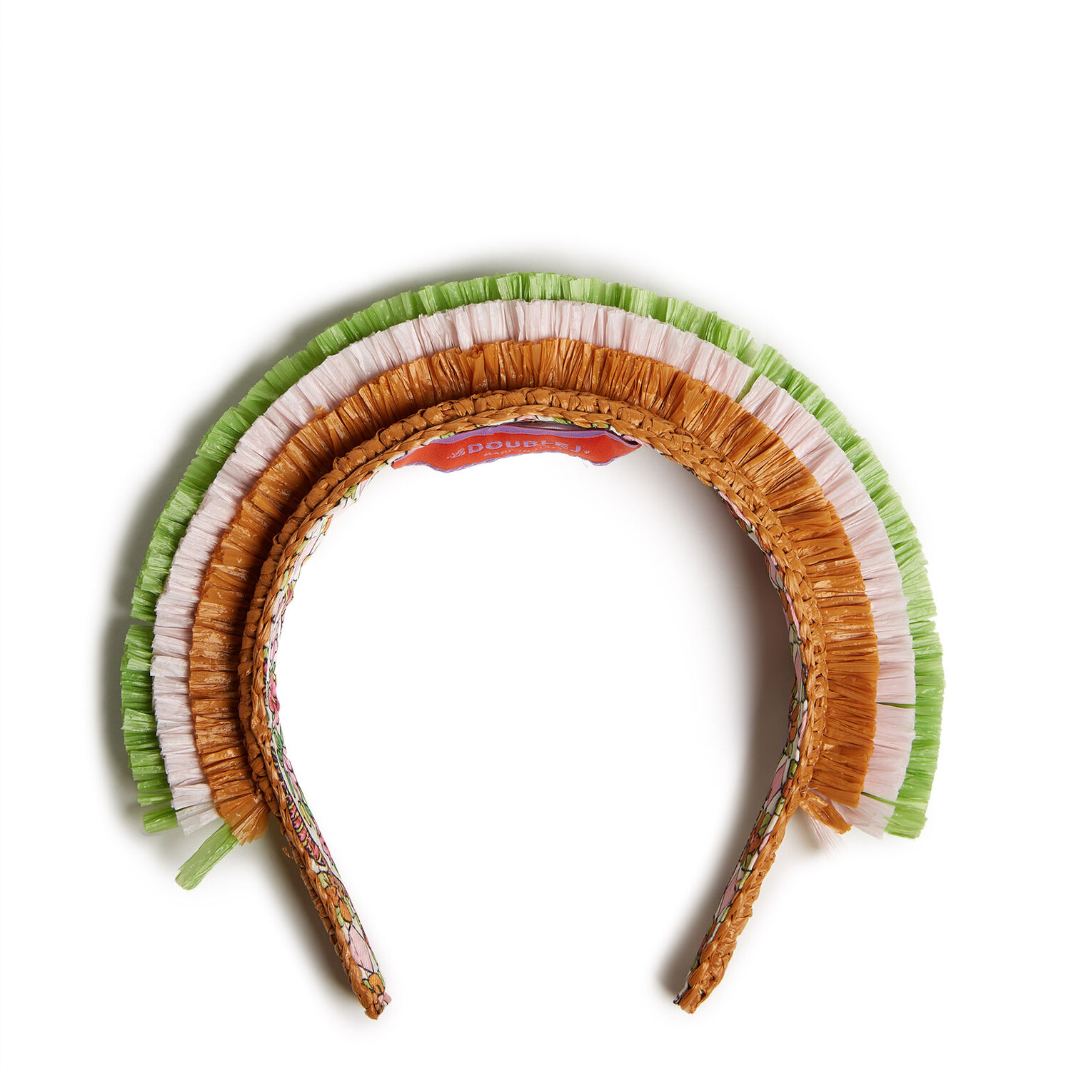 Shop La Doublej Halo Headband In Solid Ocher