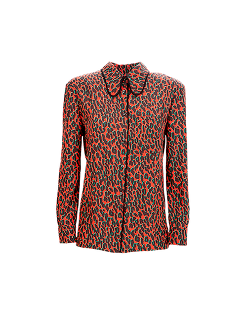 LaDoubleJ Rodeo Shirt Leopard Rosso SHI0025SPO001LEO0002