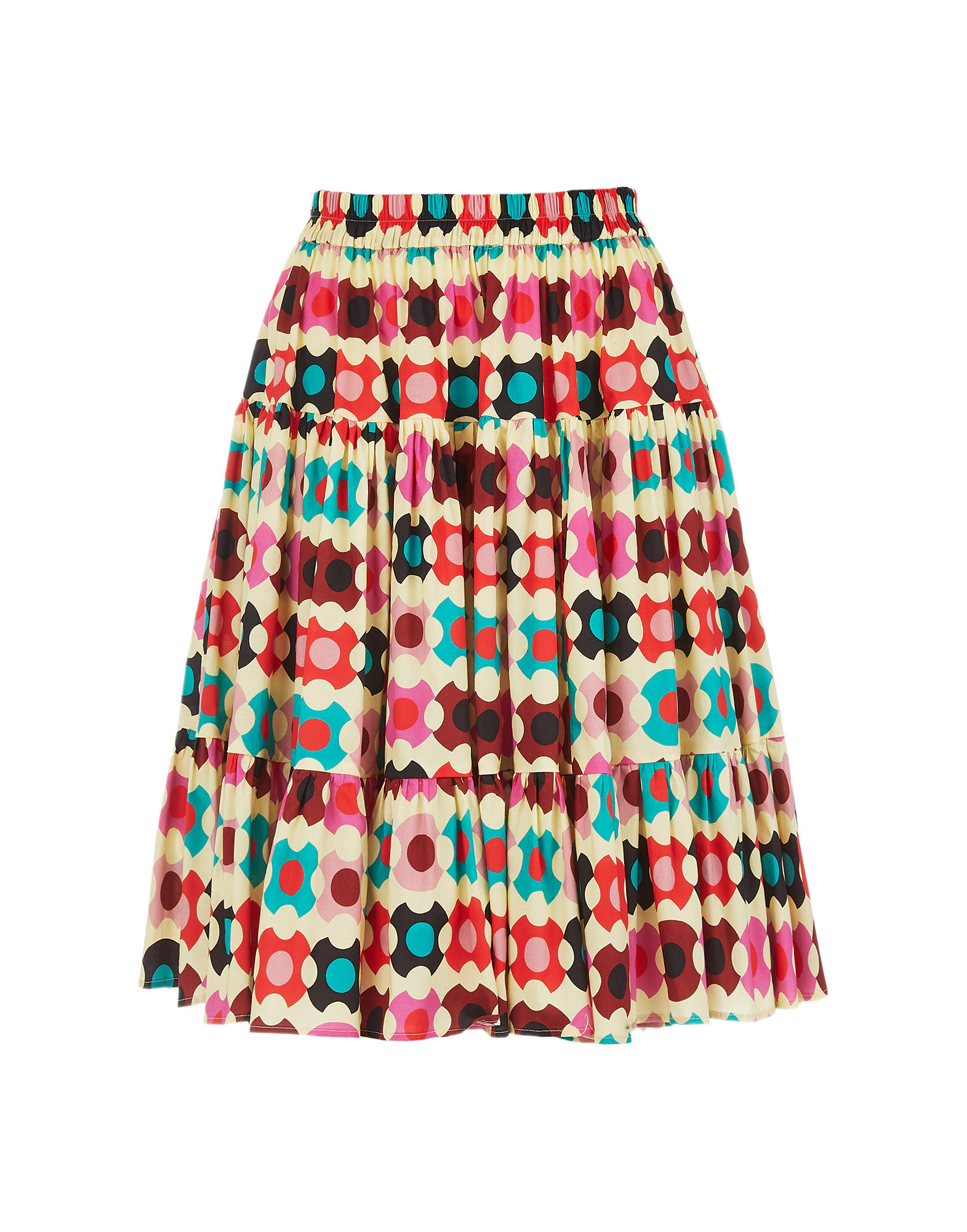 LaDoubleJ Love Skirt Groovy Dot Giallo SKI0038COT020GRO0003