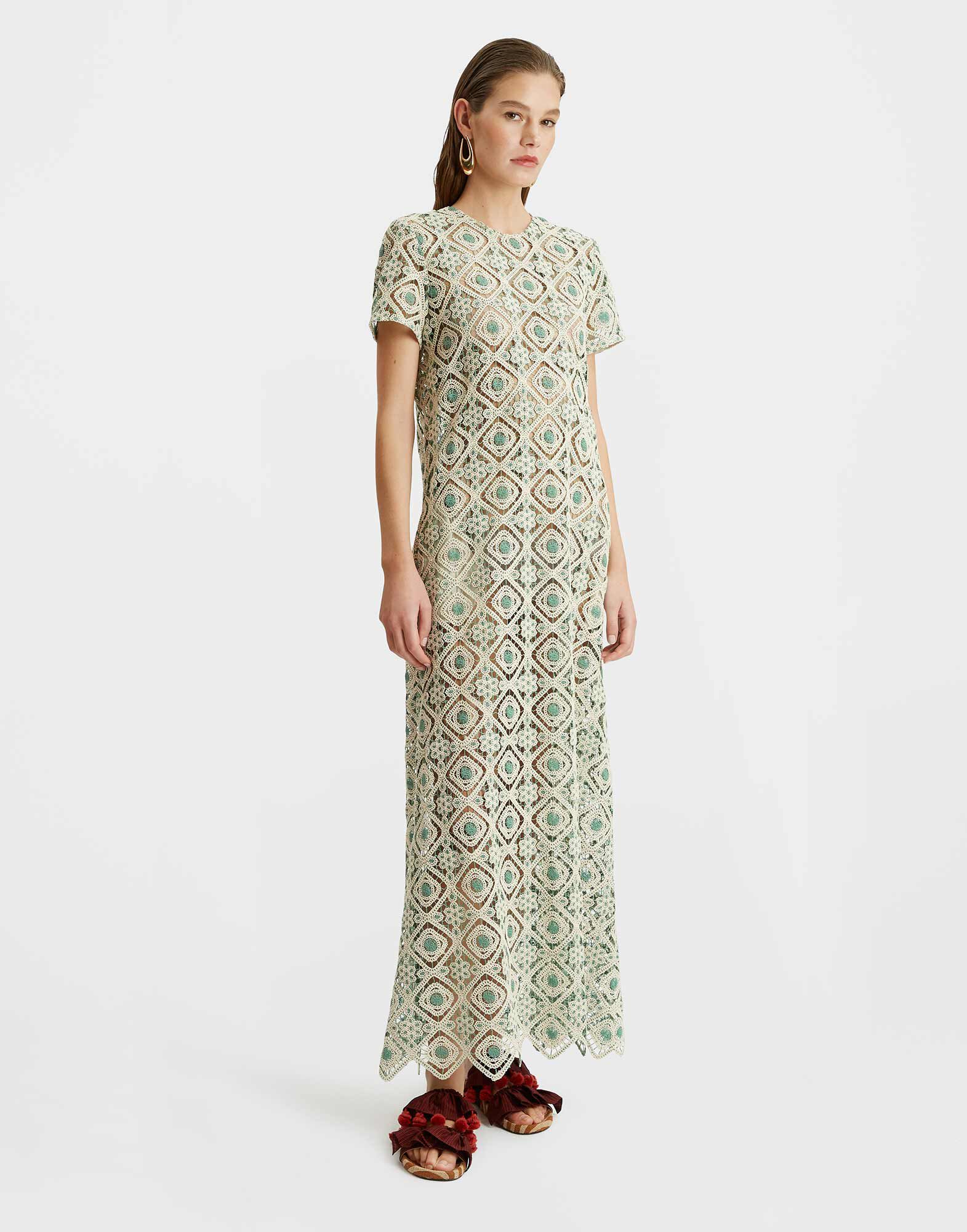 La DoubleJ Swing Dress Agua Cream DRE0001JCQ078AGU01WH03