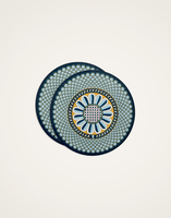 La DoubleJ Disk Placemats Set Of 2 La DoubleJ Disk Placemats Set Of 2 Napoli Midnight Blue PMT0032CRK001NAP04BU04