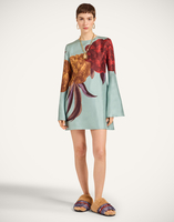 La DoubleJ Mini Supremes Swing Dress La DoubleJ Mini Supremes Swing Dress Peony Placée Light Blue DRE0619SIL001PEO06BU01