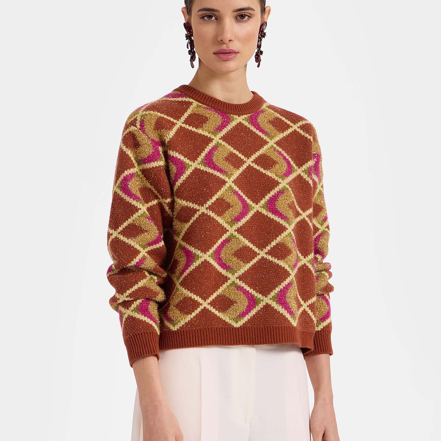 La Doublej Half-light Crewneck In Half-light Brown