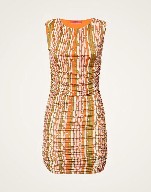 La DoubleJ Bandage Mini Dress Smarties Orange DRE1071JER082SMA02OR02