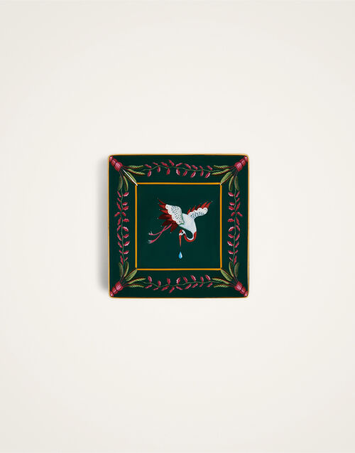 La DoubleJ Trinket Tray Spirit Stork Dark Green TRI0001CER001HLE09GR03