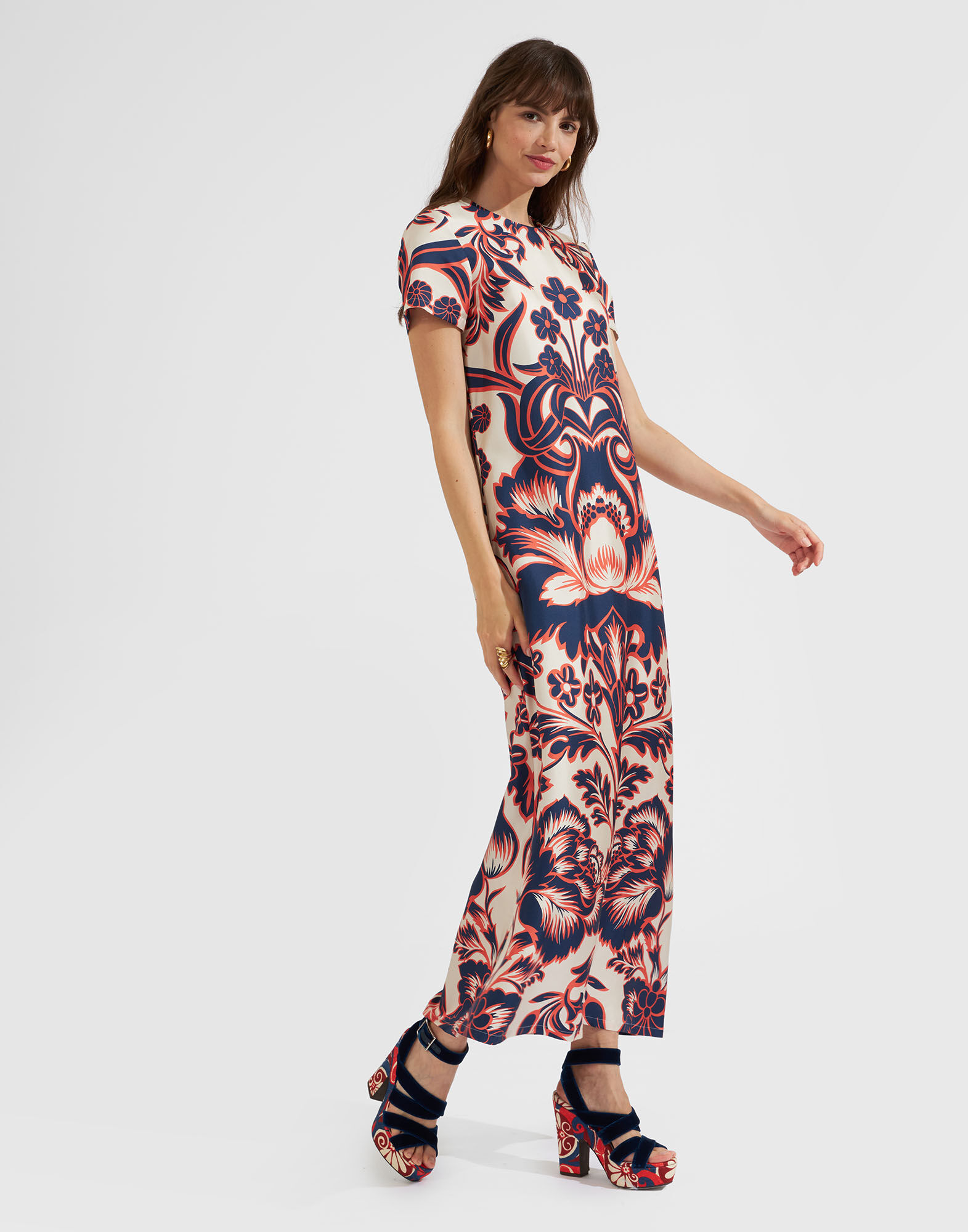 La DoubleJ Swing Dress Va-Va Plac&eacute;e White DRE0001SIL001VAV01WH01