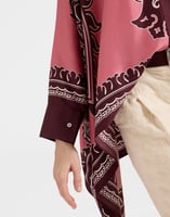 La DoubleJ Foulard Shirt La DoubleJ Foulard Shirt Oltrarno Placée Pink SHI0059SIL006OLT03PI01