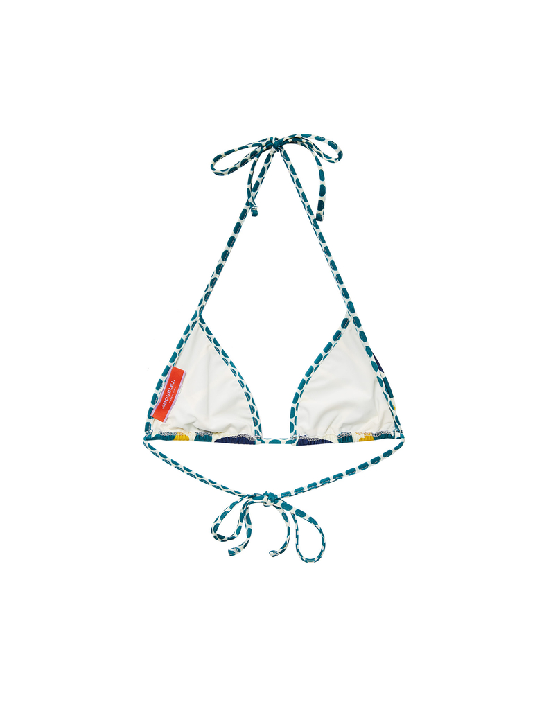 La DoubleJ Bikini Top La DoubleJ Bikini Top Blue Solar Placée SWI0032LYC003SOL0005
