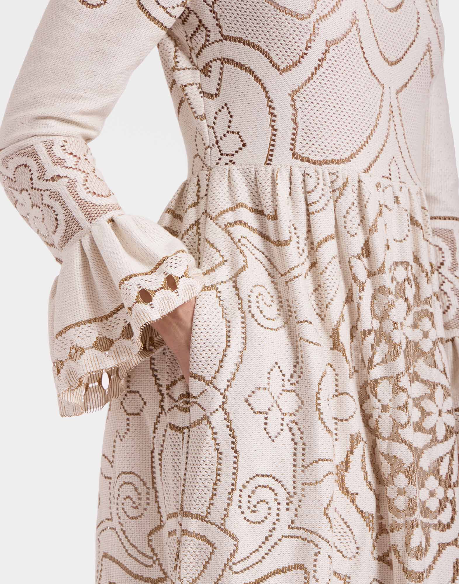 Lacey Visconti Dress in Solid White Smoke for Women La DoubleJ