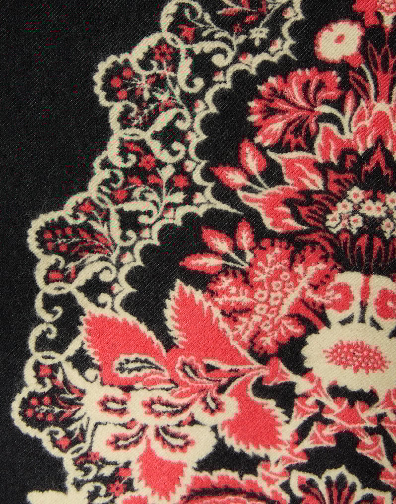 La DoubleJ Soul Poncho La DoubleJ Soul Poncho Cornucopia Placée Black SCA0059WOL025CRN03BL01