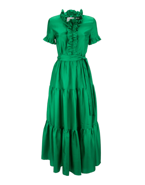 La DoubleJ Long & Sassy Dress Solid Green DRE0017SIL001GRE0002