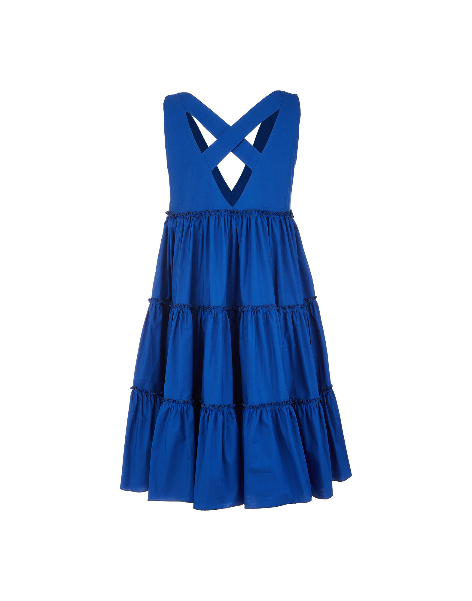 LaDoubleJ Babe Dress Solid Blue DRE0258COT001BLU0005