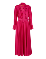 La DoubleJ Baby Dress Pink DRE0635RAS008SOLIDPI04