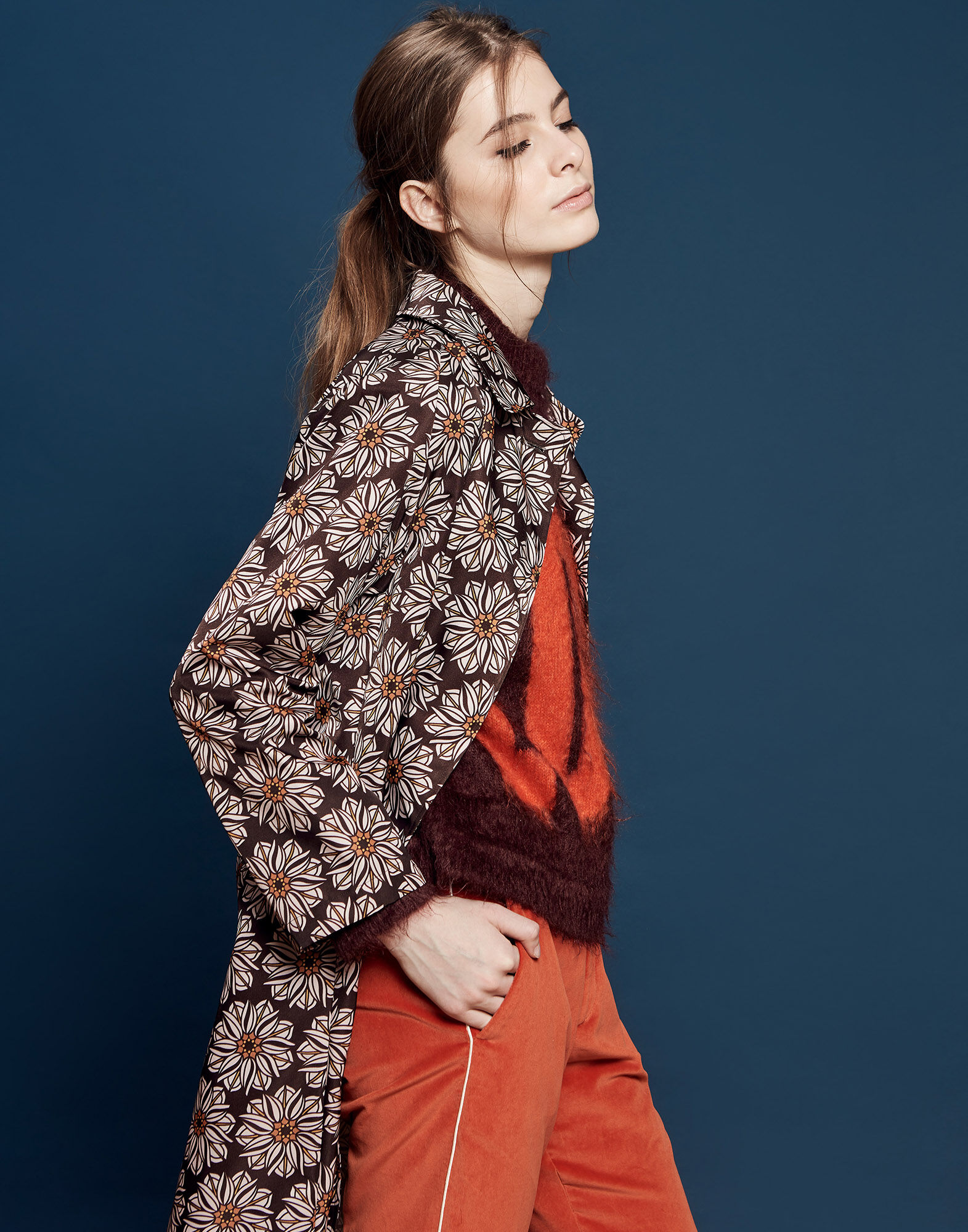 LaDoubleJ Nylon Loden Coat Girasoli JAC0002NYL001GIR0001