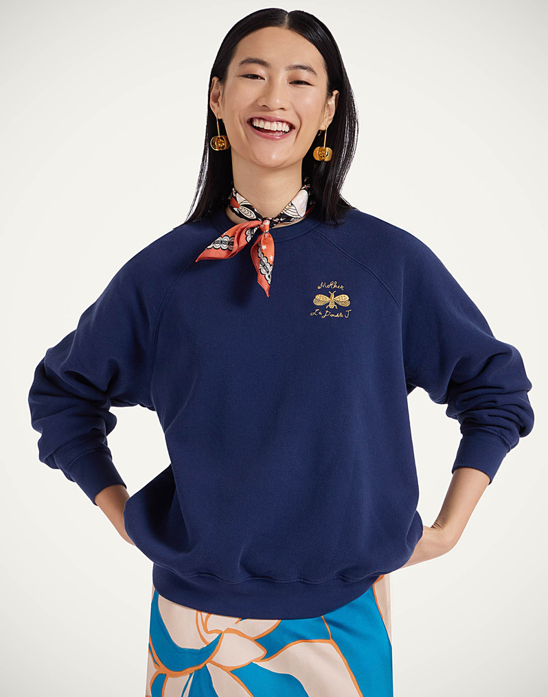 La DoubleJ The Biggie Concert Sweatshirt La DoubleJ The Biggie Concert Sweatshirt Bug Off Blue SWE0041JER060BUG01BU03