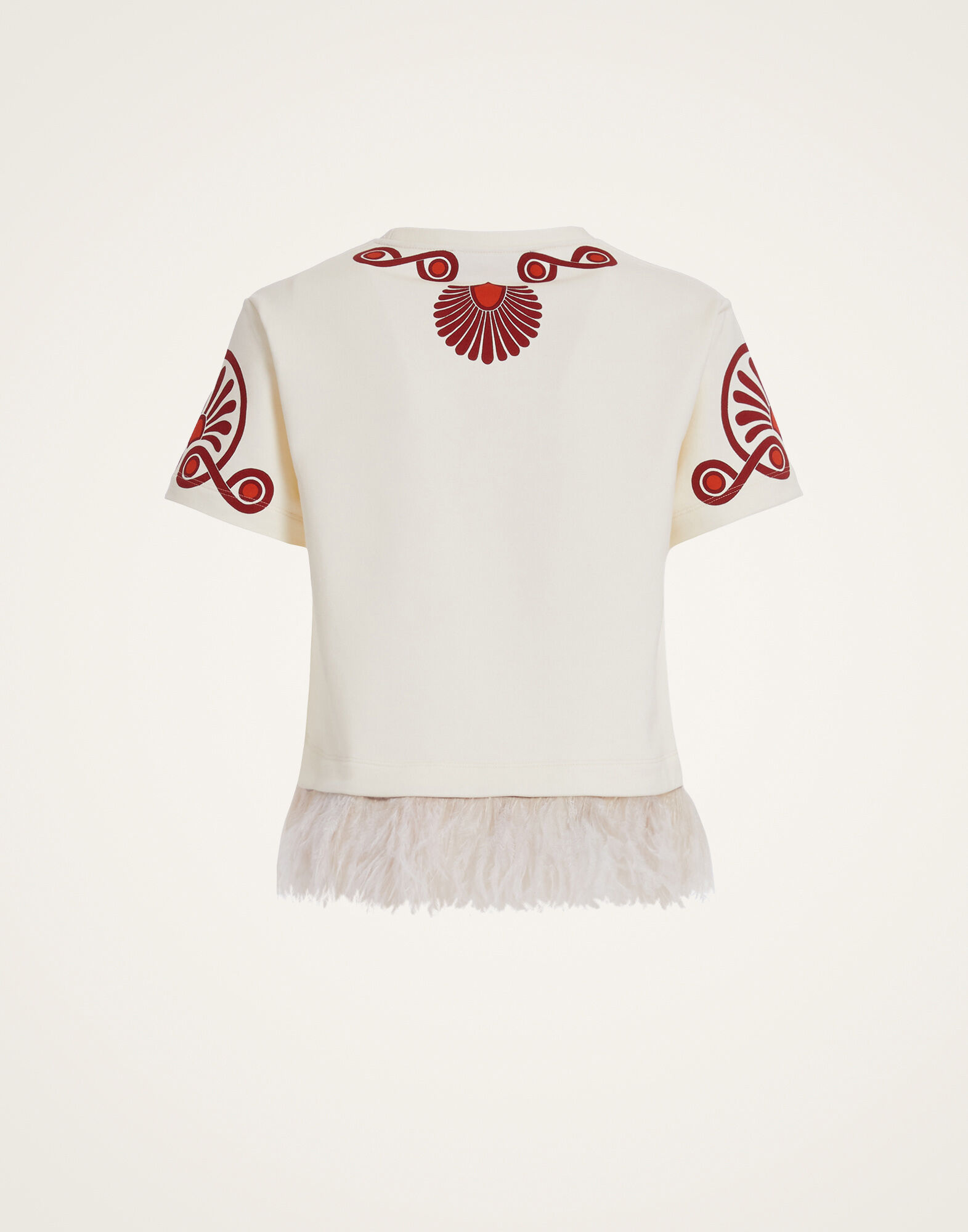 La DoubleJ La Scala Tee Medallion Plac&eacute;e Cream TSH0038JER040MED01WH03