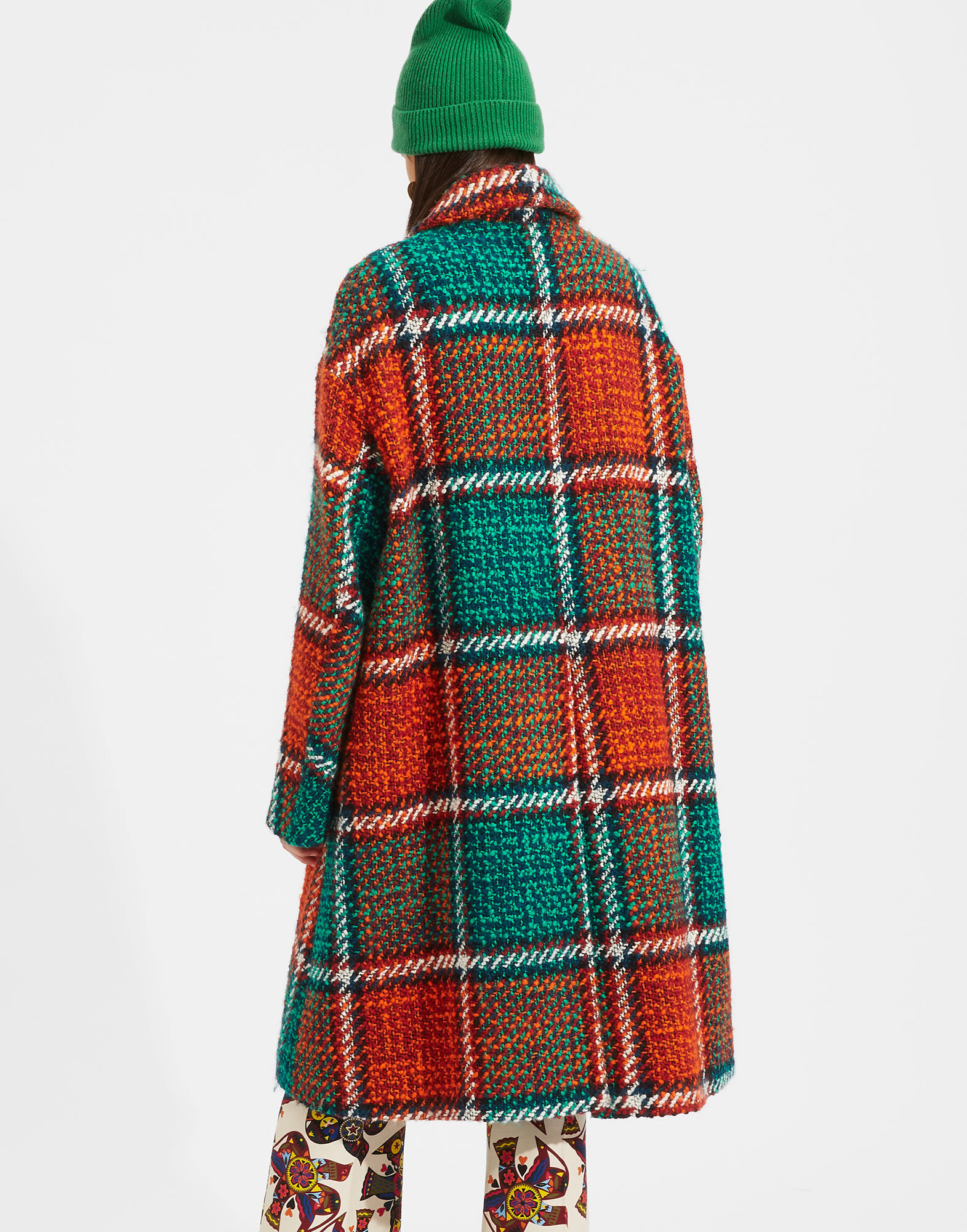 LaDoubleJ Boxy Coat Check Multicolor JAC0014WOL002CHE0005