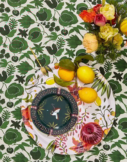 La DoubleJ Round Printed Tray La DoubleJ Round Printed Tray Eden TRA0002WOD001HLE0008