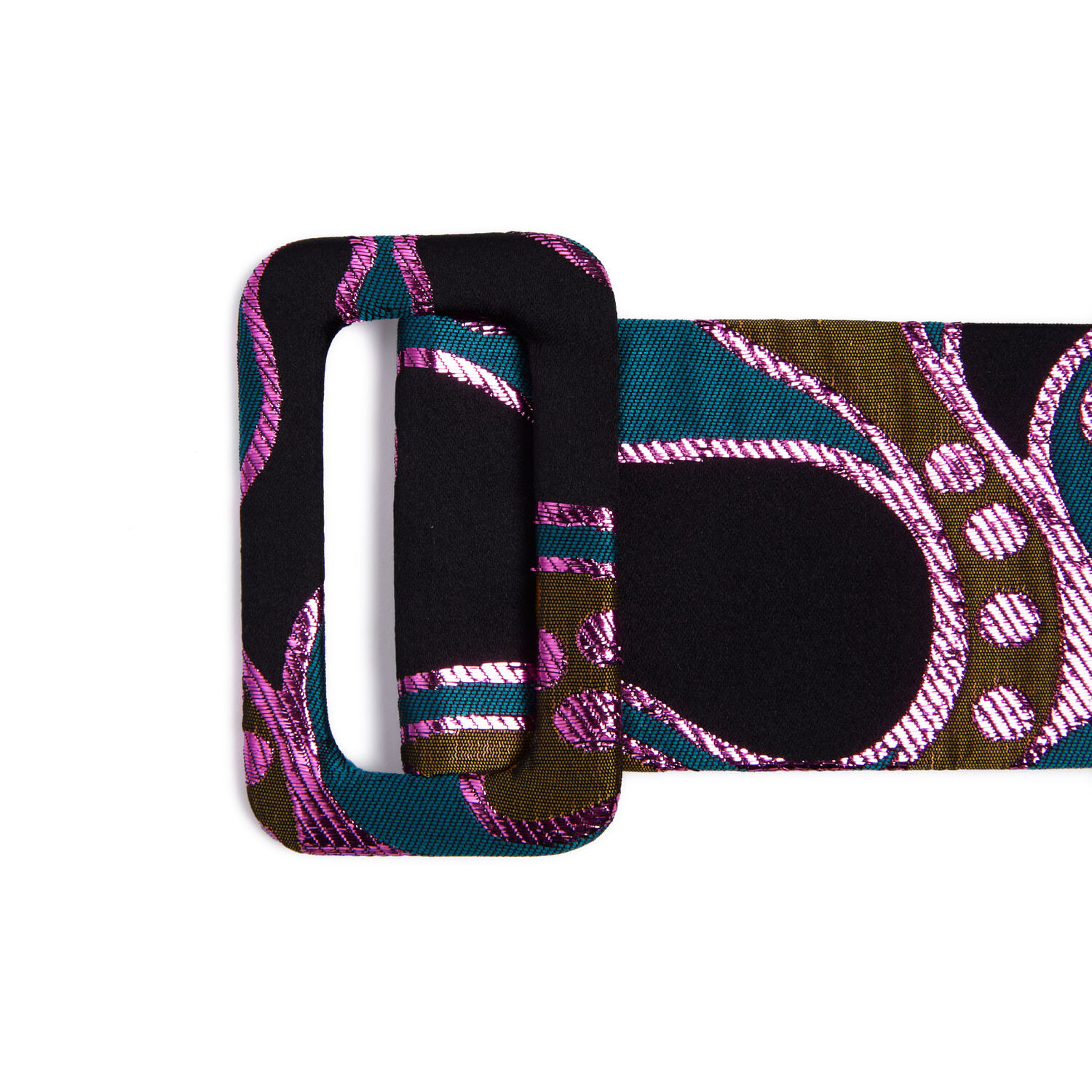 La Doublej Medium Belt In Spritz Blue Petrol