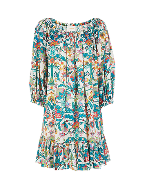 LaDoubleJ Short Paloma Dress LaDoubleJ Short Paloma Dress Tree Of Life Bianco DRE0237COT020TFL0001