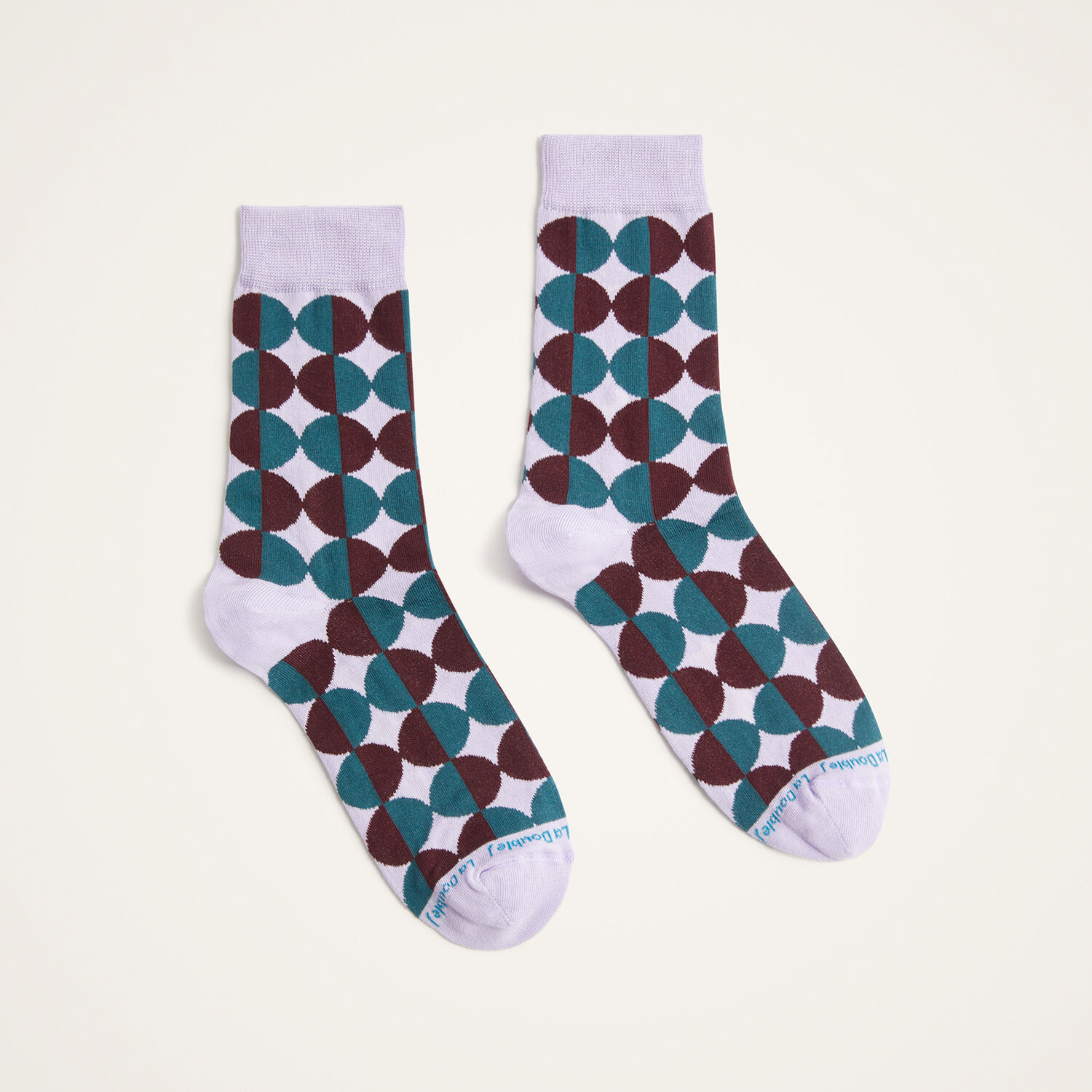  La Doublej Small Accessories Women - All Time Socks Sfere Lilac One Size 80% Cotton 18% Polyamide 2% Elastan 