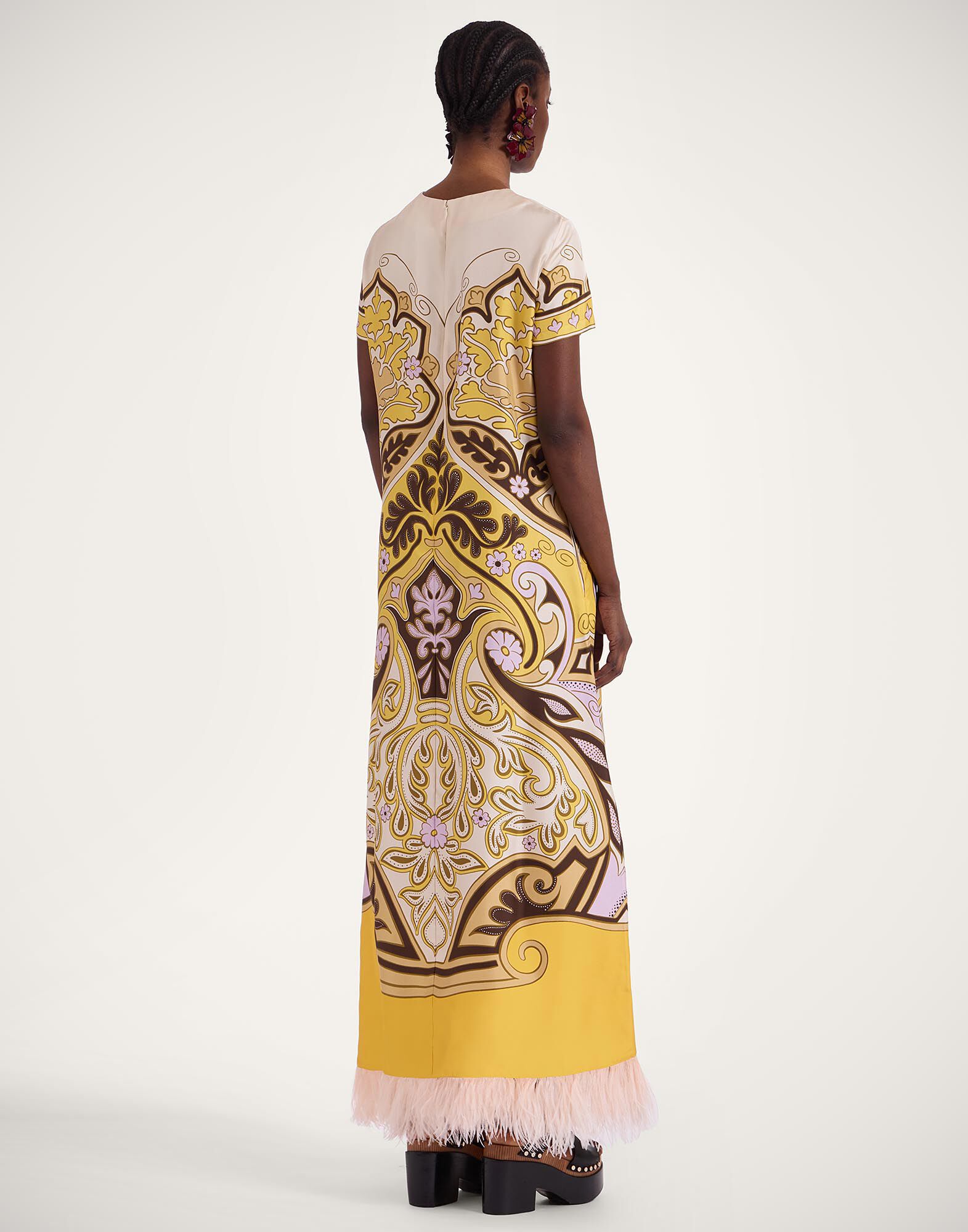 La DoubleJ Swing Dress Spells Plac&eacute;e Yellow DRE0864SIL006SPE01YE02