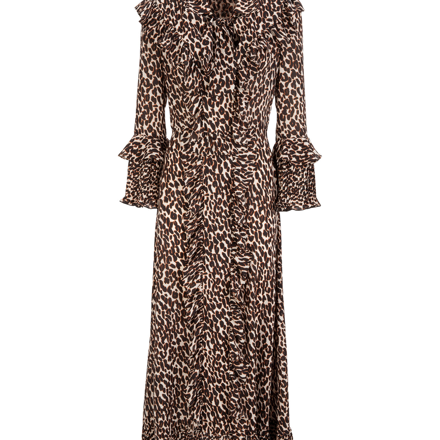 La Doublej Long Fancy Dress In Leopard
