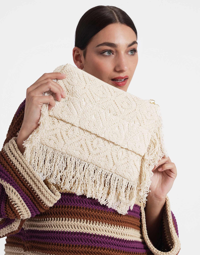 La DoubleJ Hand Pochette La DoubleJ Hand Pochette Plaza Cream BAG0059JCQ080PLA03WH03
