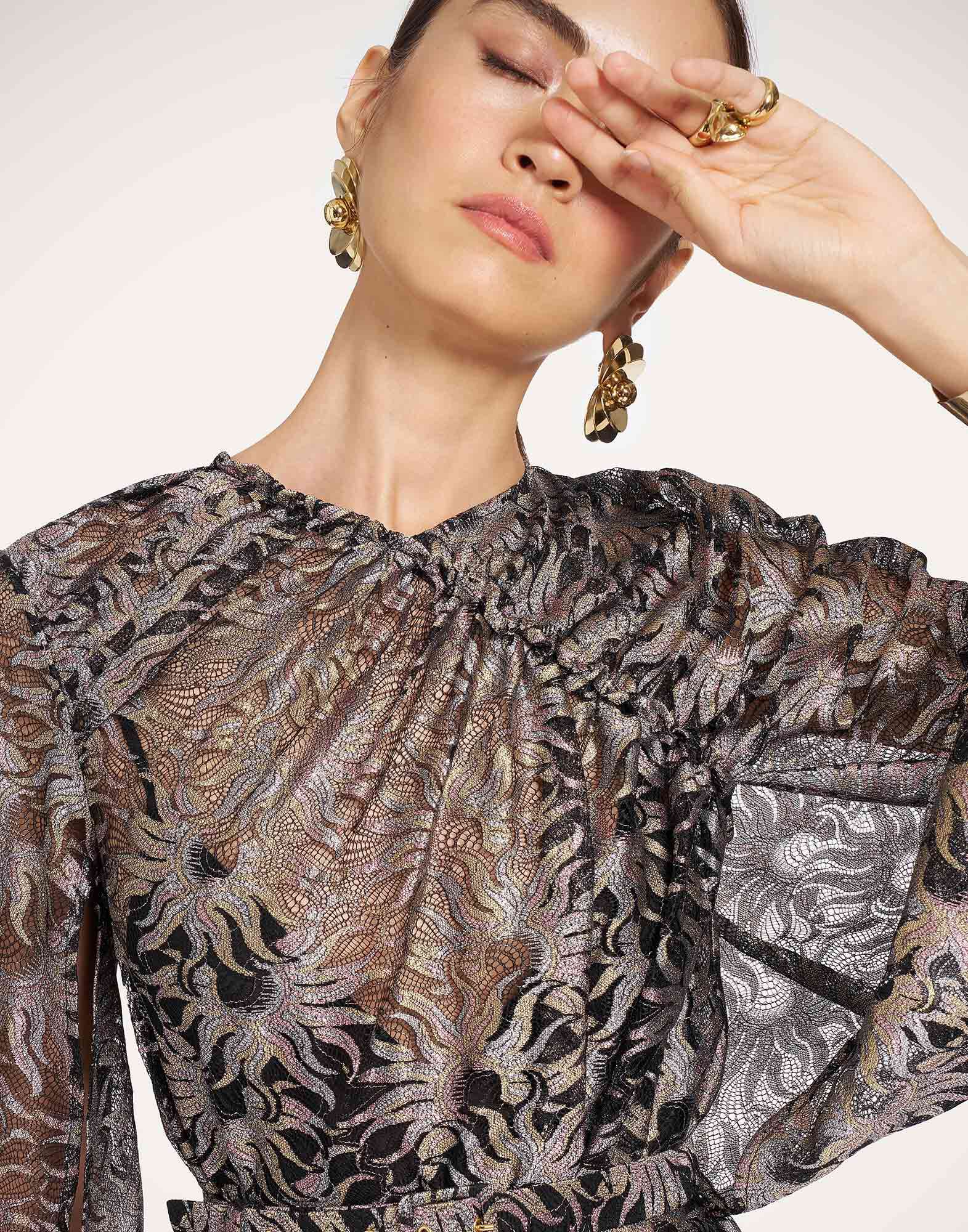 La DoubleJ Brigid Dress Sun Black DRE1144LAC015SUN03BL01