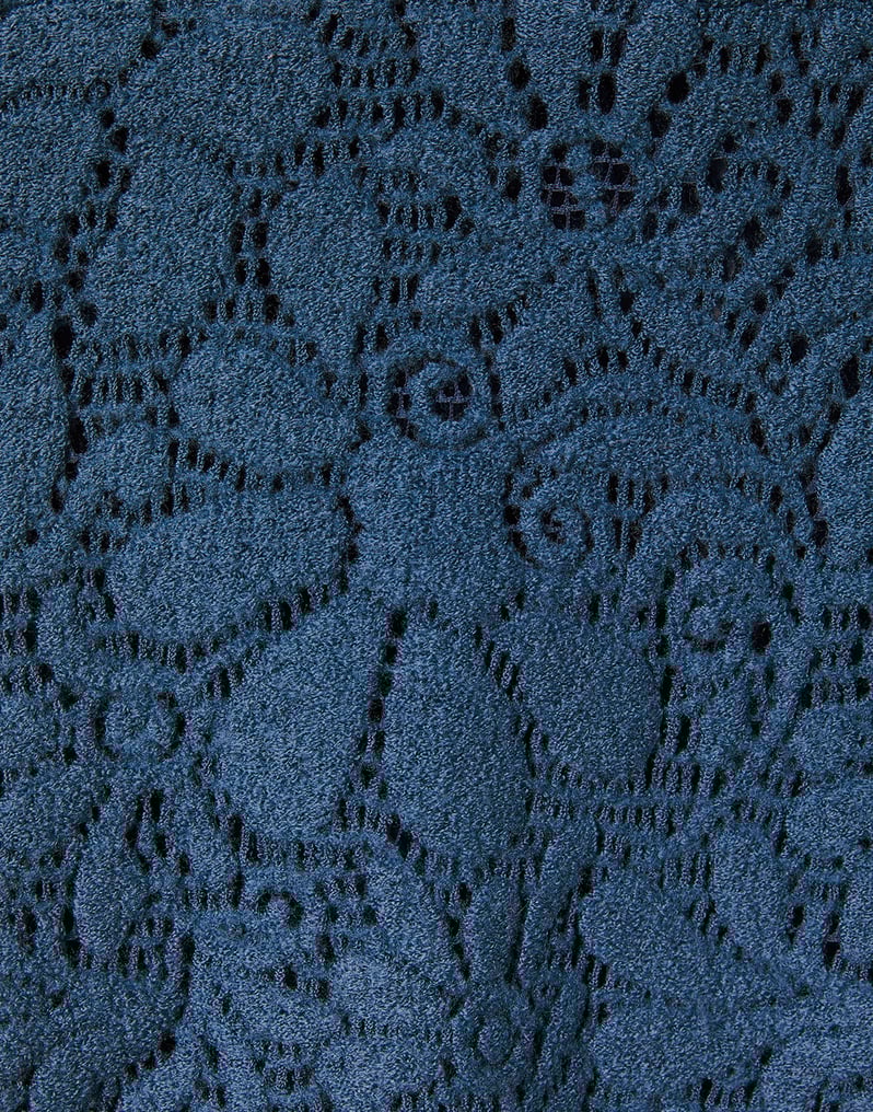 La DoubleJ Lacey Make An Exit Top La DoubleJ Lacey Make An Exit Top Solid Blue TOP0108LAC003SOLIDBU03