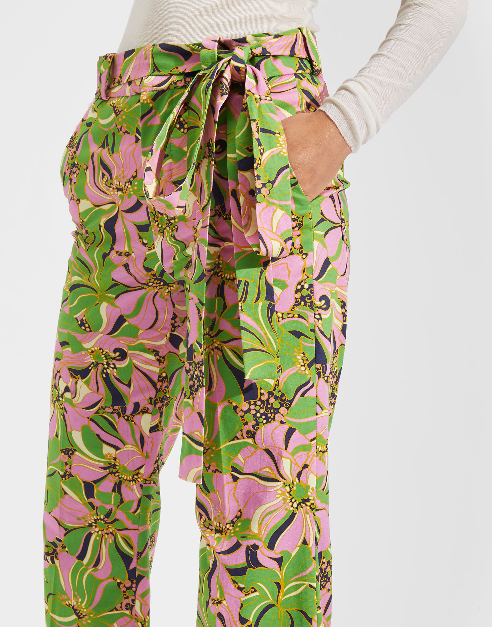 LaDoubleJ Slit Pants Carnevale TRO0015COT006CAR0001