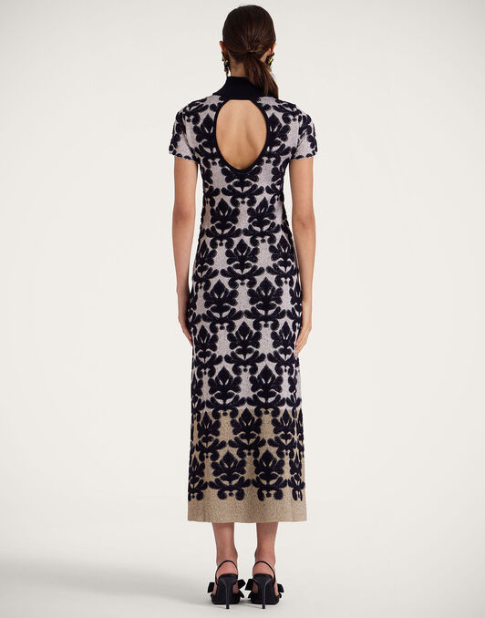 Herald Long Dress La DoubleJ: Herald Silver DRE0822KNI133