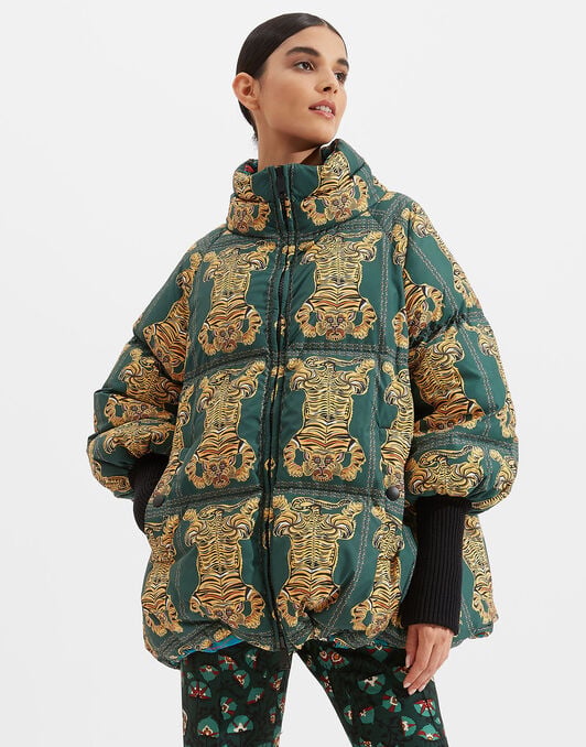 Reversible St. Moritz Jacket La DoubleJ: Tiger Tiles Reversible St. Moritz Jacket La DoubleJ: Tiger Tiles DOW0003NYL003