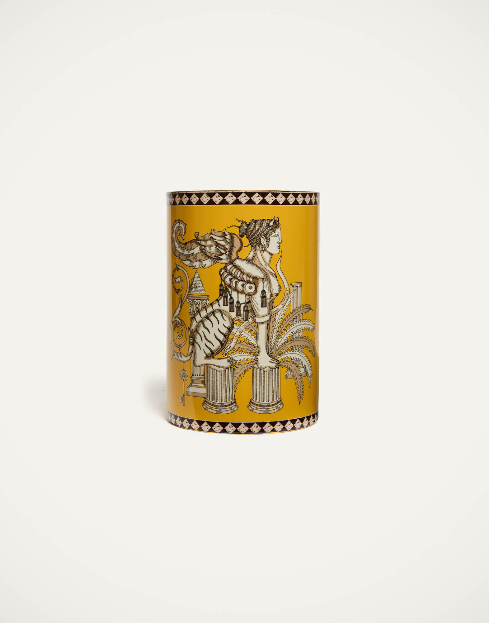 Pillar Vase La DoubleJ: The Sphynx Saffron Pillar Vase La DoubleJ: The Sphynx Saffron VAS0023CER001