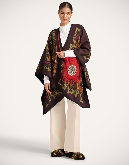 Soul Poncho La DoubleJ: Bounty Placée Burgundy SCA0047PLA003