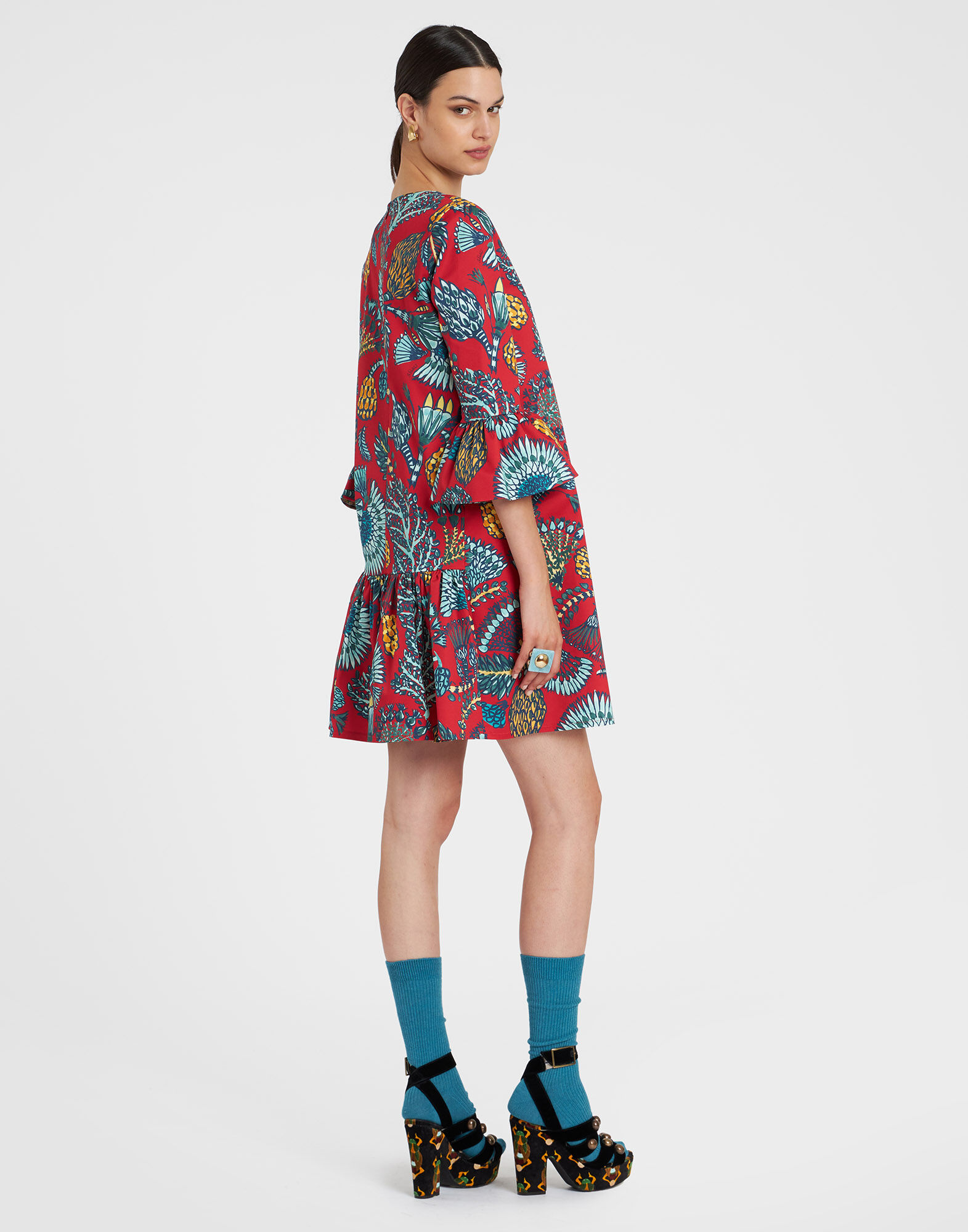 24/7 Dress La DoubleJ: Sicomore Red 24/7 Dress La DoubleJ: Sicomore Red DRE0050COT006
