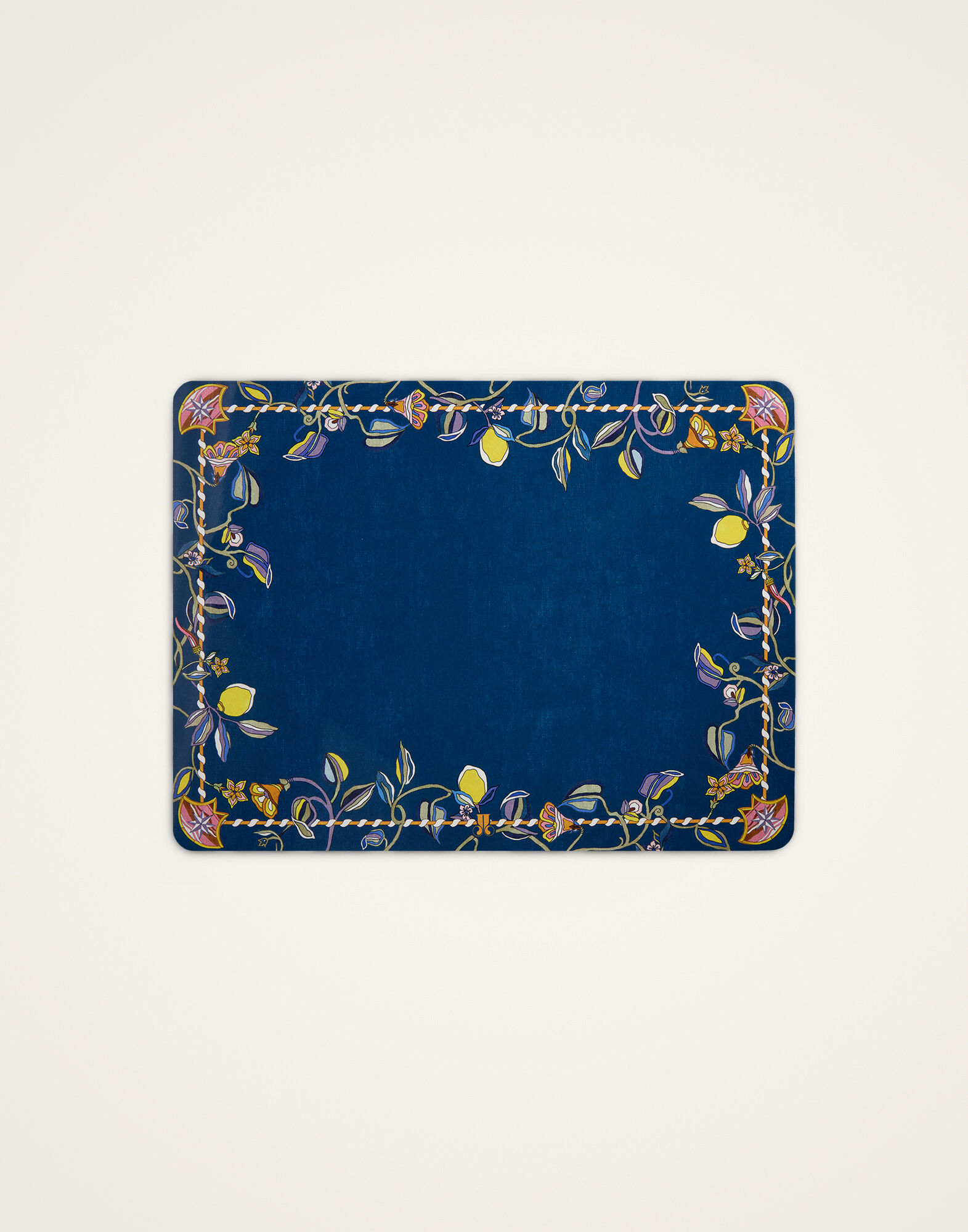 TV Placemats Set of 2 La DoubleJ: Borboni Blue TV Placemats Set of 2 La DoubleJ: Borboni Blue PMT0040CRK001