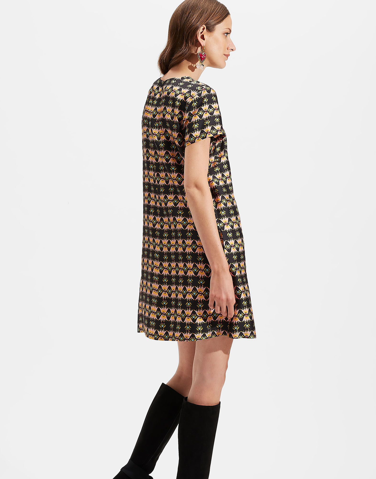 Mini Swing Dress La DoubleJ: Bacetto Mini Swing Dress LaDoubleJ: Bacetto DRE0963SIL006