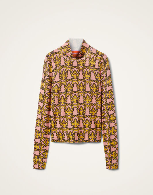 Silky Turtleneck La DoubleJ: Herald Fuchsia PUL0236KNI143
