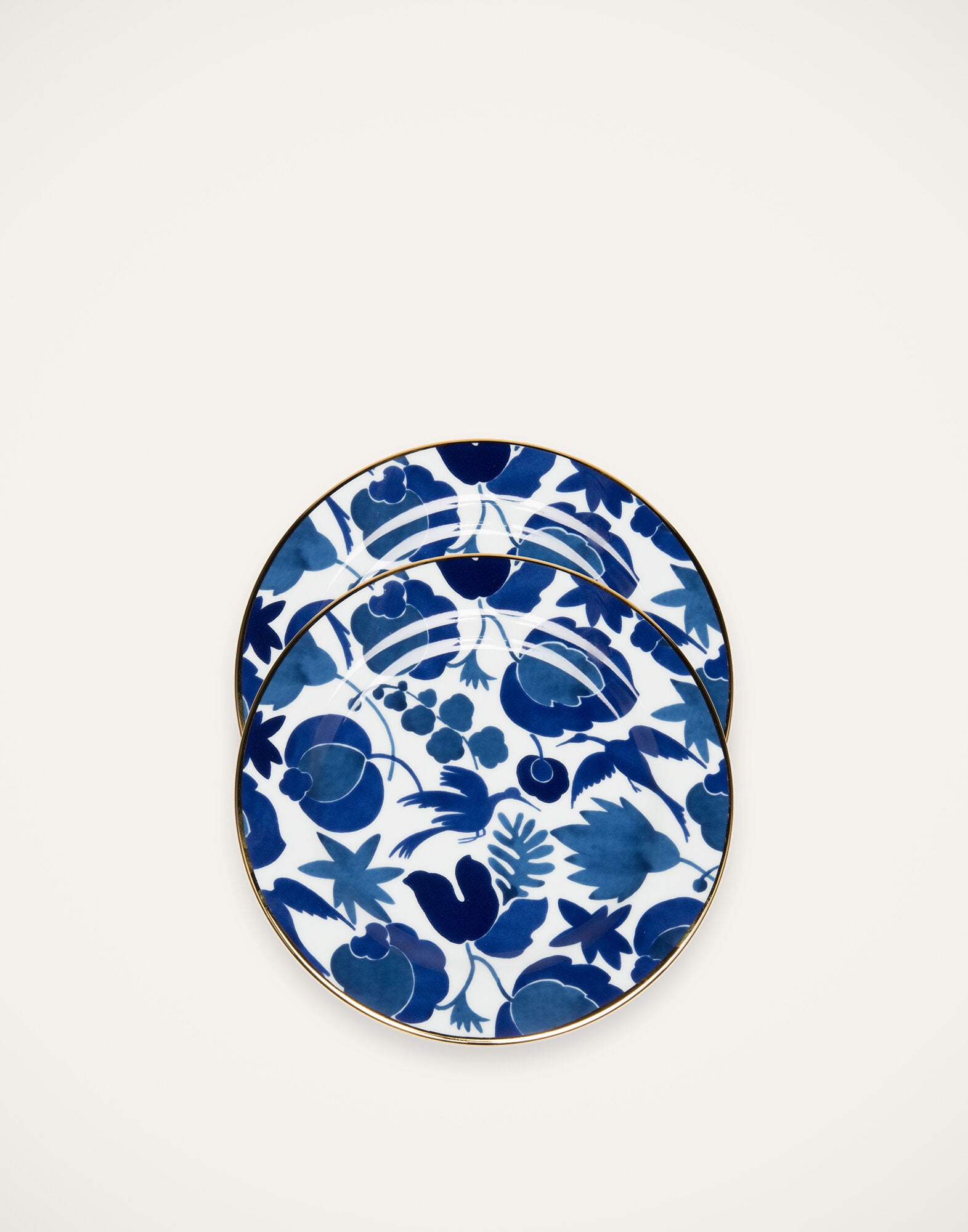 Dessert Plate Set of 2 La DoubleJ: Wildbird Blu/Bianco Dessert Plate Set of 2 La DoubleJ: Wildbird Blu/Bianco DIS0023CER001