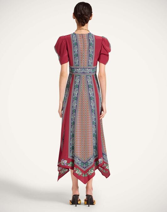 Cherie Scarf Dress La DoubleJ: Regalia Placée Red Cherie Scarf Dress La DoubleJ: Regalia Placée Red DRE0936CRE002