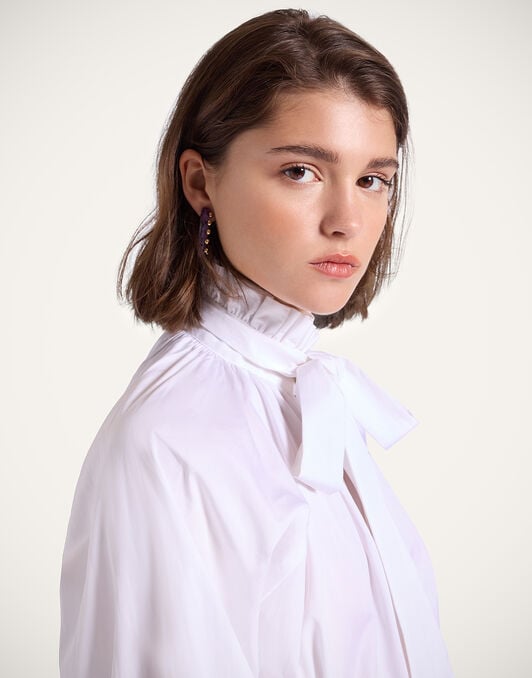 Cerere Blouse La DoubleJ: Solid White Cerere Blouse La DoubleJ: Solid White SHI0120COT064