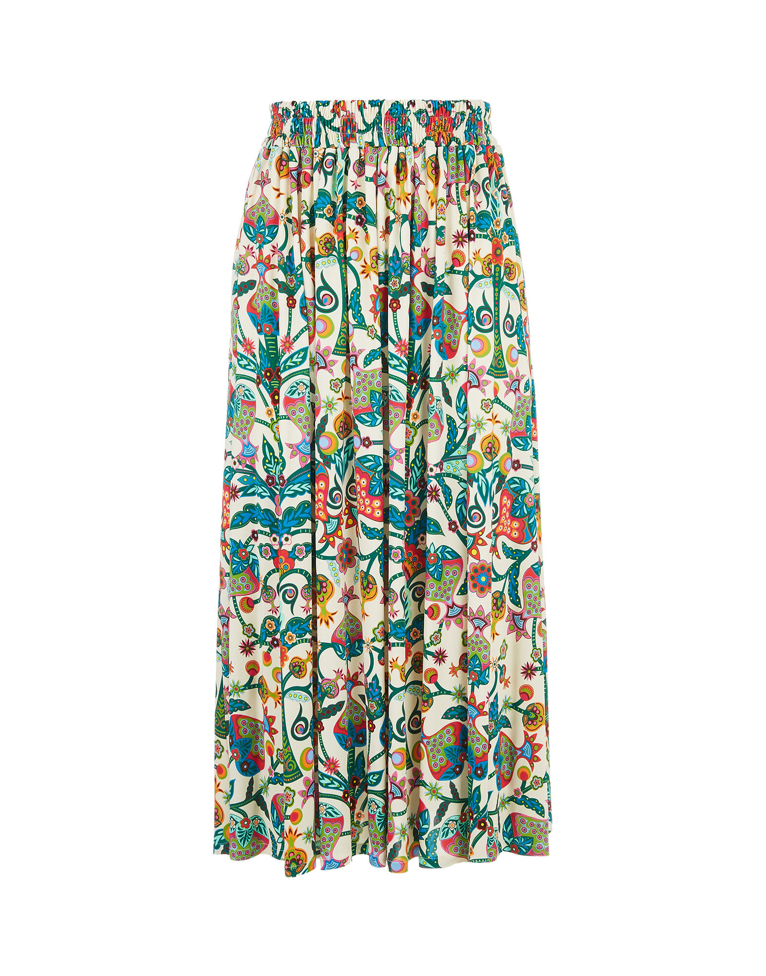 Simple Skirt LaDoubleJ: Tree Of Life Bianco SKI0051JER011