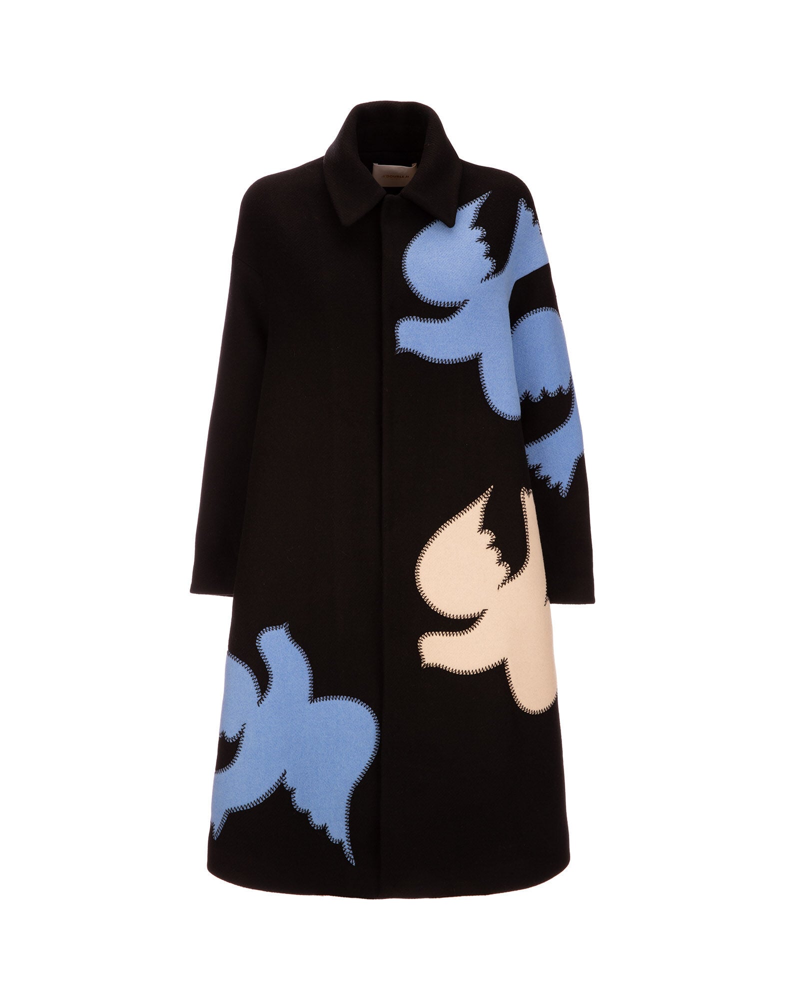 Boxy Coat La DoubleJ: Solid Black Boxy Coat LaDoubleJ: Solid Black JAC0014WOL002